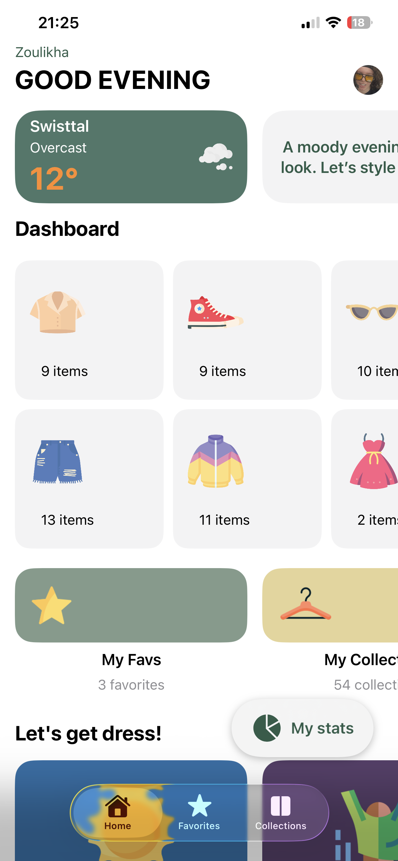 Home Dashboard light